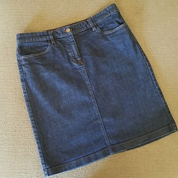 eileen fisher denim skirt